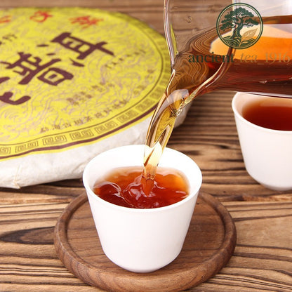 357g Ripe Pu-erh Tea 5 Years Dry Storage Pu-erh Seven Sons Compressed Tea Cake