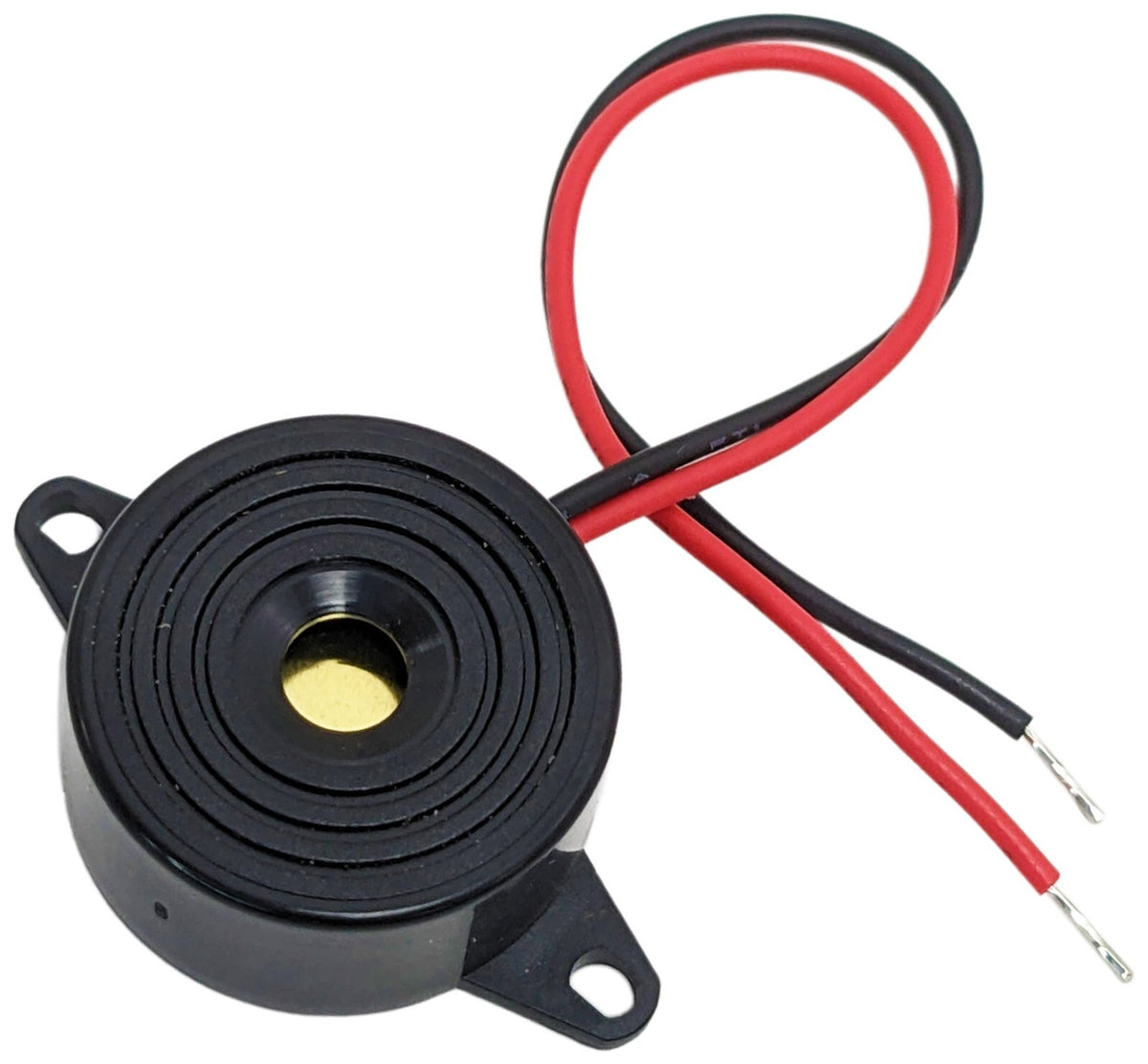 2-30V DC 80db Piezo Indicator with Wire Leads (0.9" Diameter, 0.5" Height)