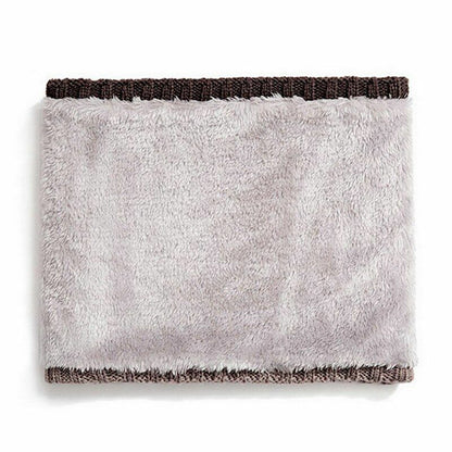 Winter Hiking Scarf Bandana Mask Cashmere Knitted Neck Warmer Face Fleece Shawl