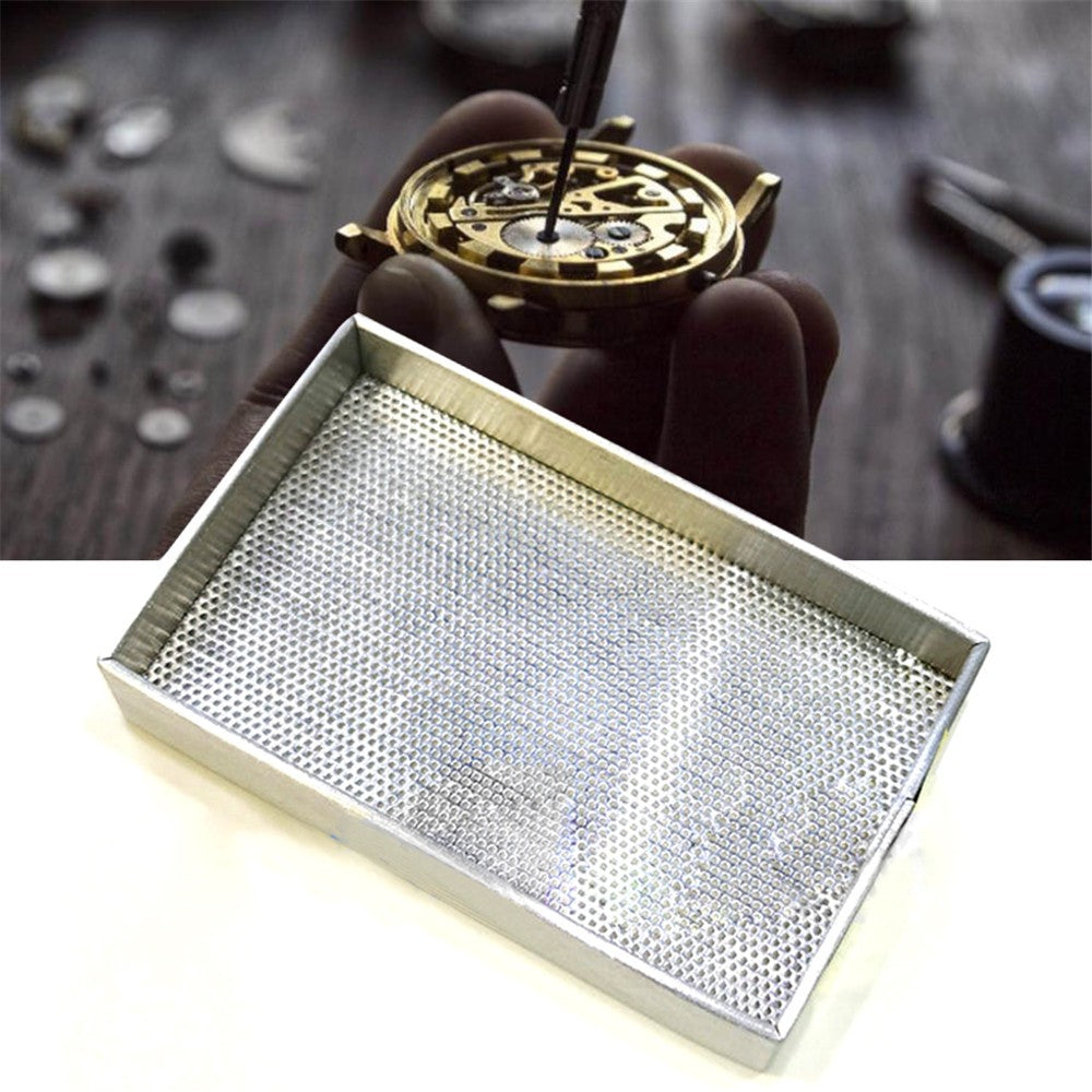 Aluminum Frame Watch Parts Storage Tray Organizer Dryer Plate Filter Mesh Tool