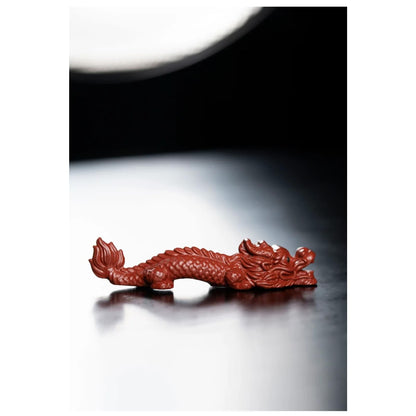 Purple Clay Dragon Tea Pet 9.8cm 3.9in Exquisite Desktop Decor Mini Statue
