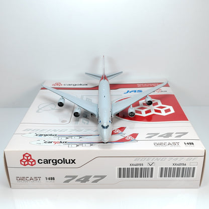 1:400 JC Wings CARGOLUX BOEING B747-8 Passenger Airplane Diecast Model