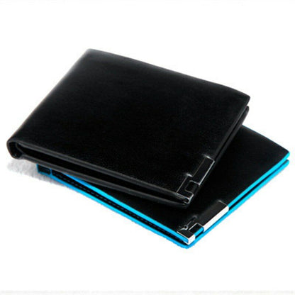 Cash Clip Bag Card & ID Money Purse Billfold Men's PU Wallet Multi-card Clamps