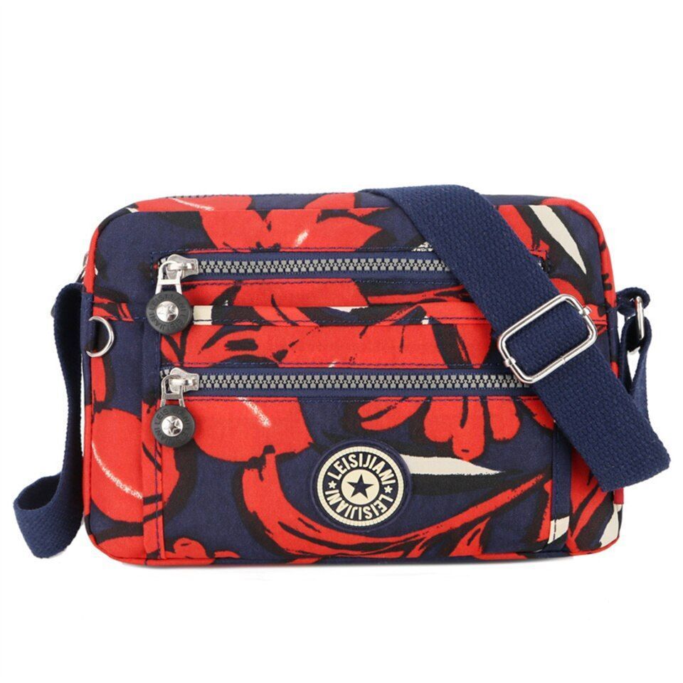 Waterproof Nylon Messenger Bag Small Shoulder Purse Crossbody Handbags 25*9*17CM