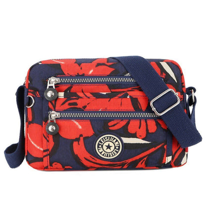 Waterproof Nylon Messenger Bag Small Shoulder Purse Crossbody Handbags 25*9*17CM