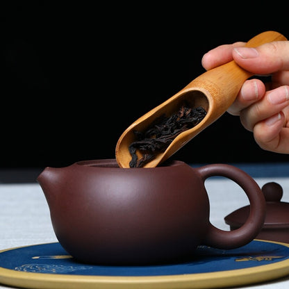 Chinese Tea Pot Yixing Zisha Purple Clay Xishi Pot Ball Shaped Infuser Holes New