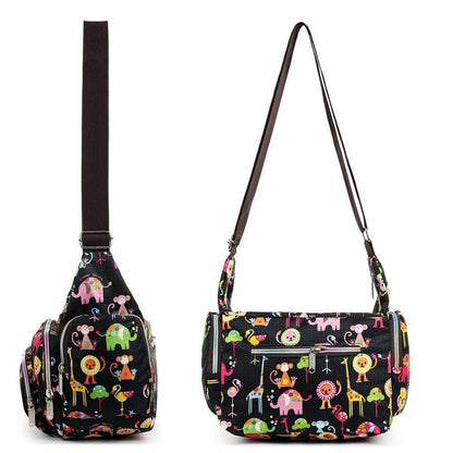 Messenger Crossbody Bag Summer Fashion Print Handbag Casual Bag 25*12*22 CM 1PC