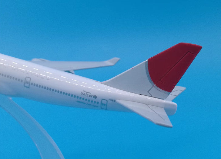 16cm JAPAN AIRLINES JAL BOEING 747-400 Passenger Plane Diecast Aircraft Model