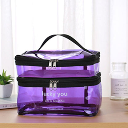 Travel Clear Makeup Bag Fashion Cosmetic Toiletries Organizer Waterproof Cases