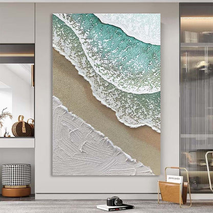 Sandy BeachHand Painted Oil Painting Abstract Wall Art Home Decor