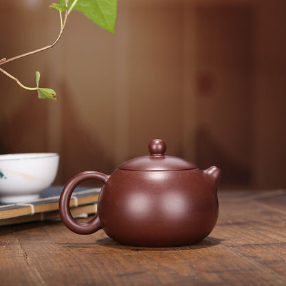 China Yixing Zisha Pottery Purple Zhu Clay Handmade 150cc Branch Teapot