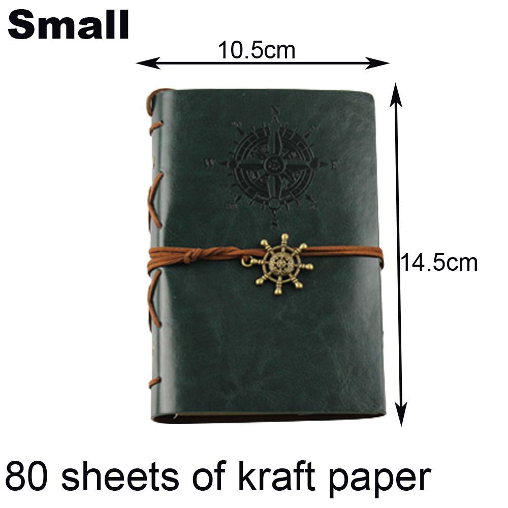 Photo Album 30 Sheet Vintage Leather Scrapbooking Book Refillable Page 21.5x17cm