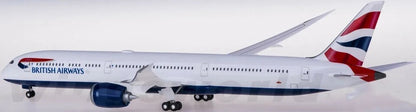 1:200 34CM Hogan BRITISH AIRWAYS BOEING 787-10 Passenger Plane ABS Plastic Model