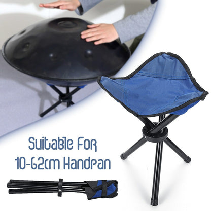 New Metal Foldable Drum Stand Triangle Bracket Stand Black Handpan Shelf