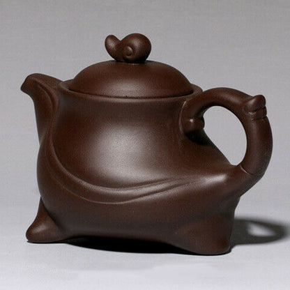 200ml Chinese Yixing Purple Clay Teapot Handmade Snail Design TeaPot Tea Set