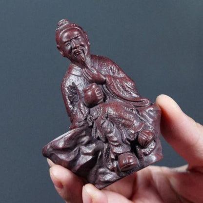 Purple Sands Tea Pet The Sage of Tea Tea Play Ornaments 9.5cm Tea Statue Decor