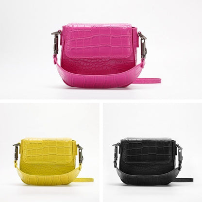 Fashionable Crocodile Pattern Handbag Shoulder Crossbody Bags Small Clutch Purse