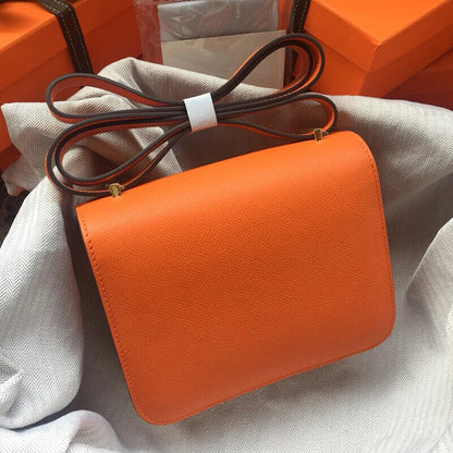 Genuine Leather Bag Women's Top Shoulder Bag Crossbody Square Bag