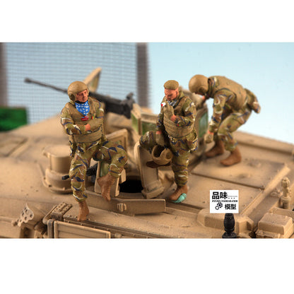 1/72 Scale US Armored Vehicle Crew Group Of 5pcs Soldier Finished Model No Tank