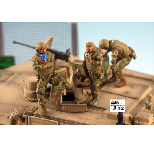 1/72 Scale US Armored Vehicle Crew Group Of 5pcs Soldier Finished Model No Tank