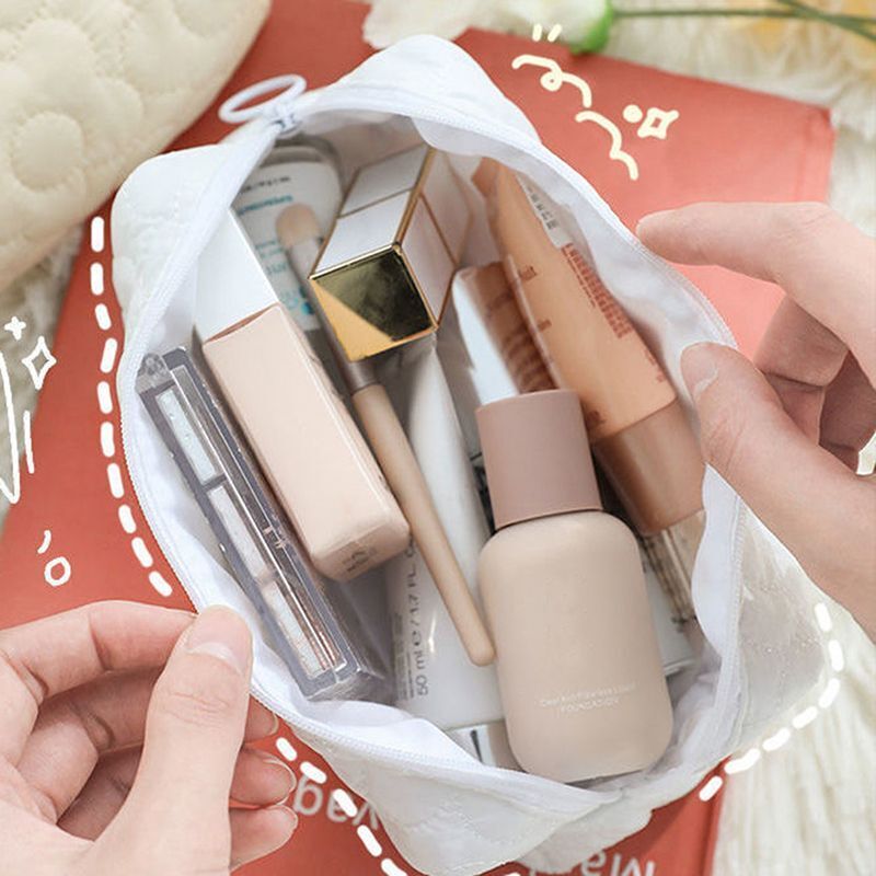 Plush Cosmetic Bag Soft Candy Makeup Purse Travel Storage Organizer Toiletry Bag