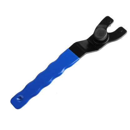 Durable Grinder Disc Wrench Tool Adjustable 0.5-1.25in Pin Spanner Rubber Grip;