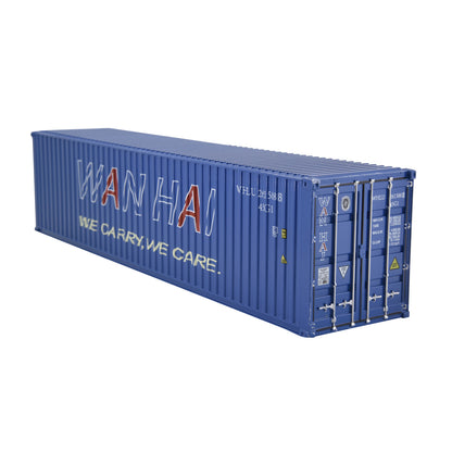1:50 WAN HAI 40GP Metal Shipping Container Model Toy Home Office Decor Gift