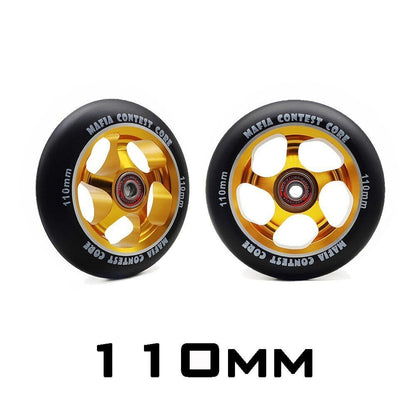 2 High Precision Aluminum Alloy Hub Scooter Wheel Heavy Speed Roller 100mm 88 A