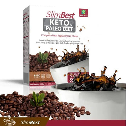Keto Coffee Paleo Diet Complete Meal Replacement Shake Instant Coffee 10g*20bags