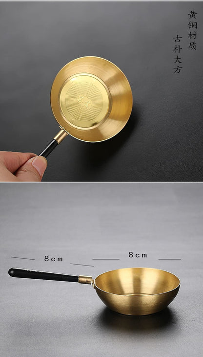 Chinese Creativity Pure Copper Tea Strainer Set Kung Fu Tea Set Tea Filter Tea