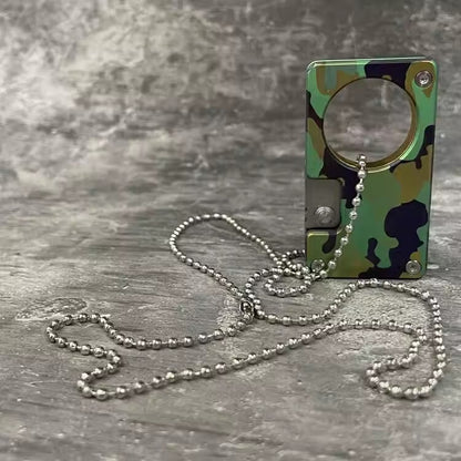1PC Titanium Alloy Mini Knife Small Pocket Key Chain Folding Knife Pendants Gift
