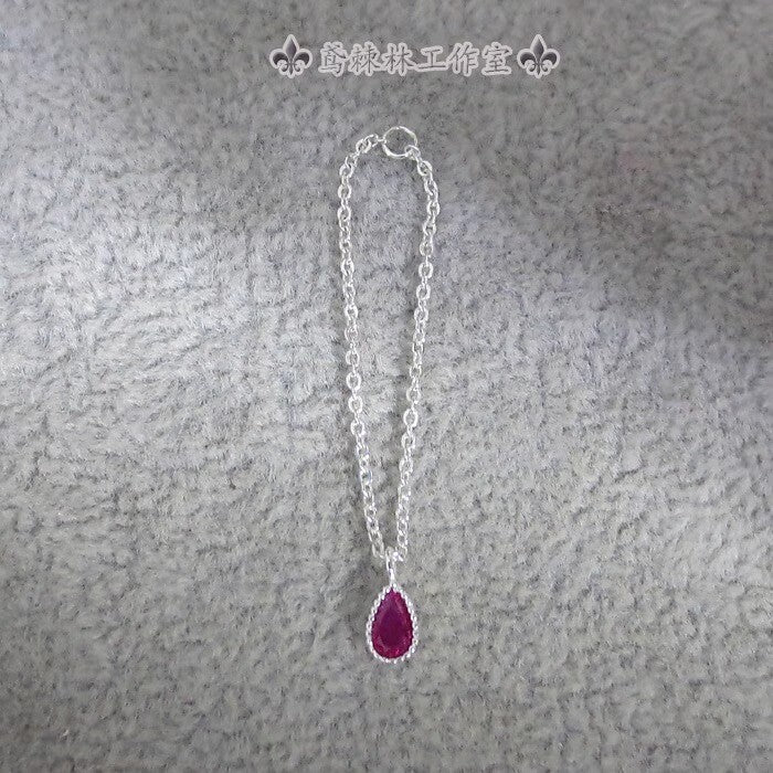 1/6 Female Teardrop White Stone Necklace Model For 12 "ph Tbl Action Figure Body