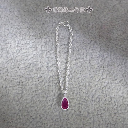 1/6 Female Teardrop White Stone Necklace Model For 12 "ph Tbl Action Figure Body