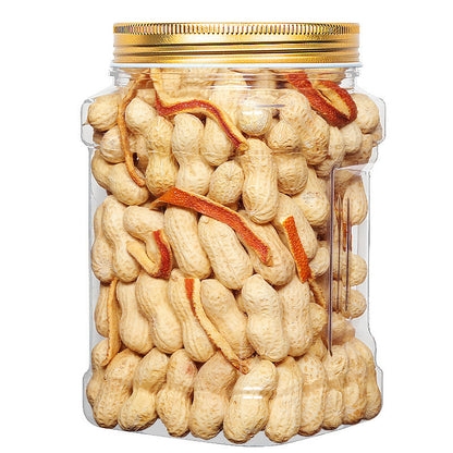 Canned Shelled Cooked Red Peanuts - Tangerine Peel Flavor. Peanuts.
