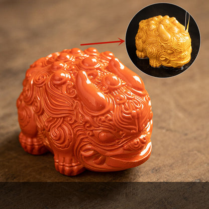 Mini Resin Color-changing Tea Pet Zhaocai Animal Sculpture Tea Accessories
