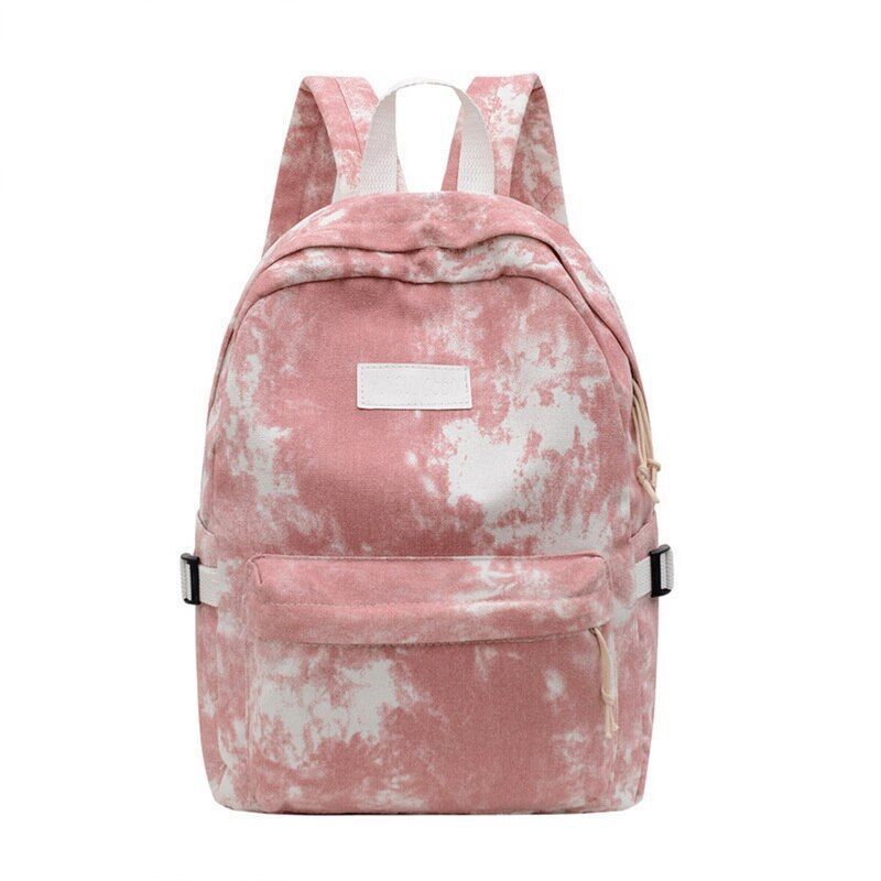 Corduroy Backpack School Travelling Shoulder Bag Softback Cotton Blue 25*12*36CM