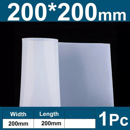 Rubber Sheet Translucent Silicone Transparent Tear Resistance Mat Home DIY Craft