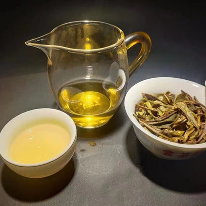 357g Yunnan Tea Tianmenshan Wildflower Fragrance Puerh Raw Tea Ancient Cake Tea