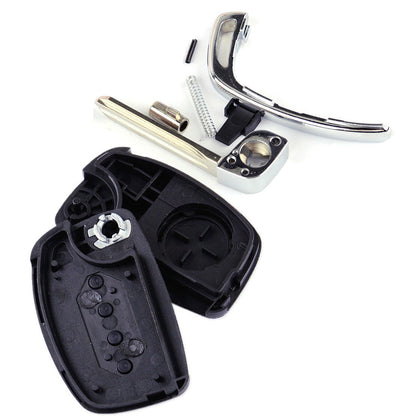4 Button Flip Folding Remote Right Key Shell Fob Case For HYUNDAI Elantra Mistra