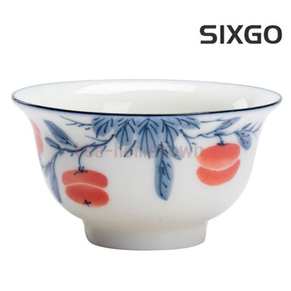 1pc Hand Drawn Master Cup Household Ceramics Single Cup Tea Tasting Cup