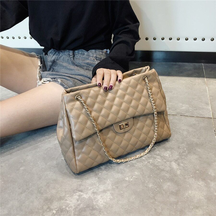 High Quality Women Pu Leather Shoulder Bag Luxury Large Capacity Crossbody Bag