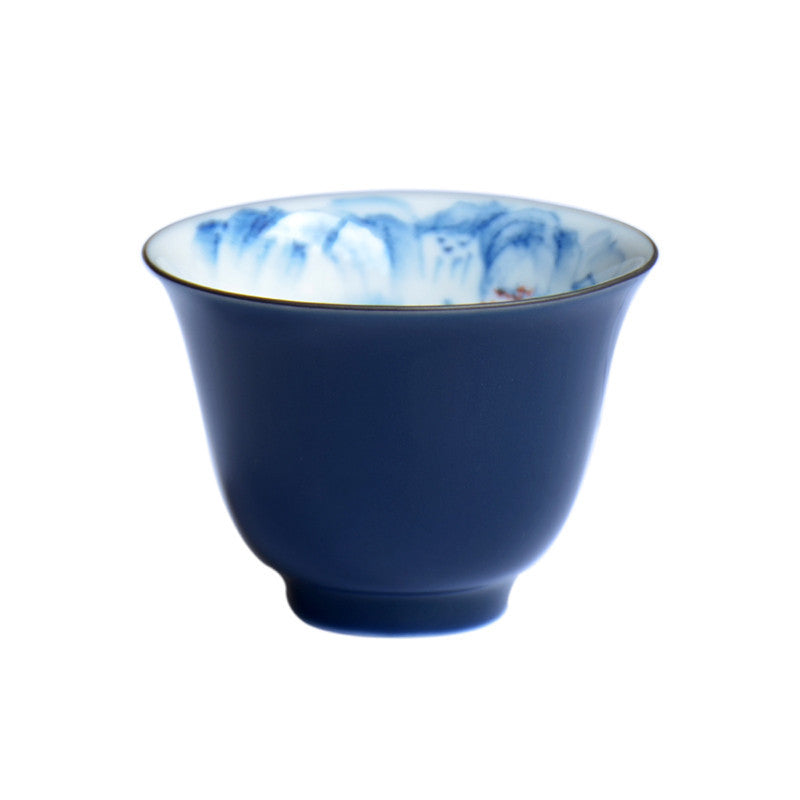 Chinese Tea Cup Jingdezhen Handpainted Tea Cups Small Kungfu Porcelain Cup Tea