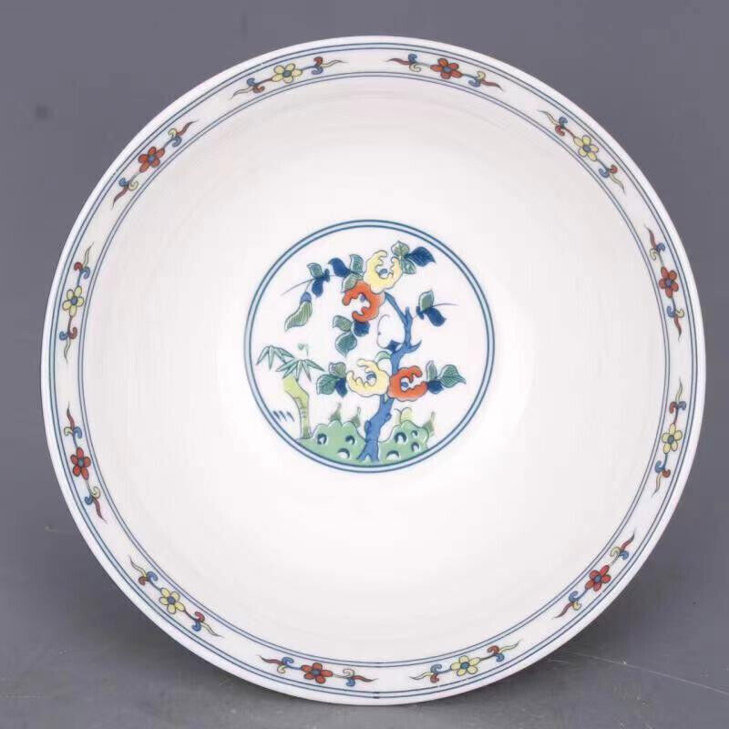 Chinese Porcelain Painted Lotus Pattern Porcelain Bowl