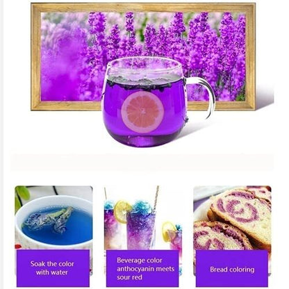 Naturally Produced Blue Butterfly Pea Flowers Tea 500g Premium Dried Flowers！