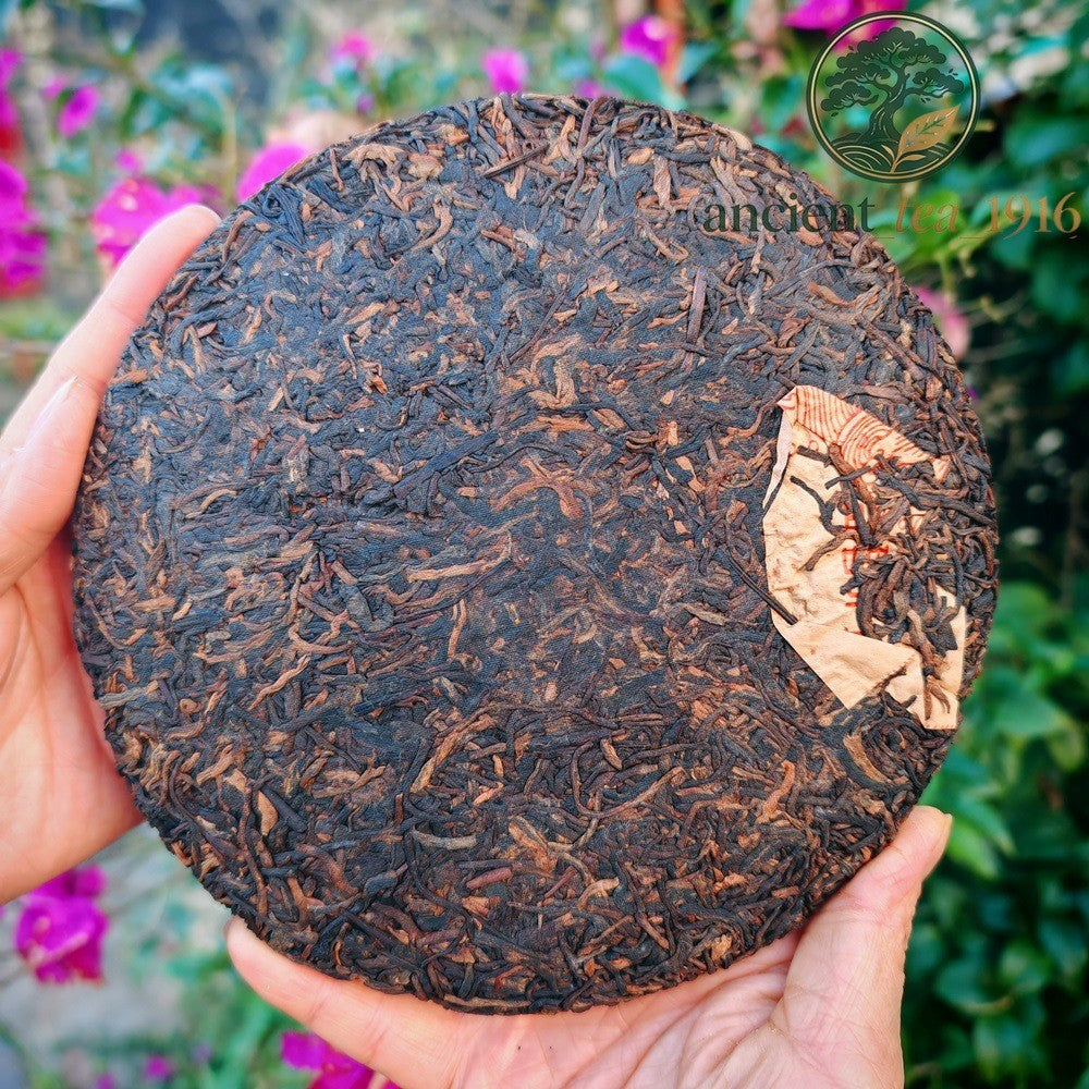 357g Pu'er Tea Yi Wu Ripe Tea Jinya Royal Court Yunnan Pu Erh Cake Tea