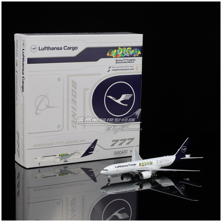 1:400 JC Wings Lufthansa Cargo Plane B777F Diecast Aircraft Model
