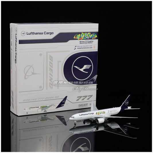 1:400 JC Wings Lufthansa Cargo Plane B777F Diecast Aircraft Model