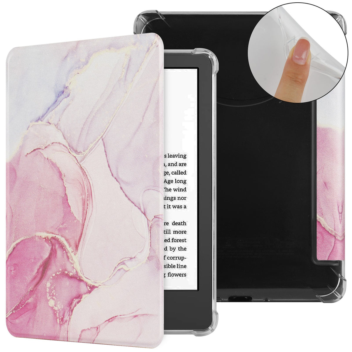 Case for 7''/6.8 Kindle Paperwhite 12th/11th Clear Soft Flexible TPU Back Cover