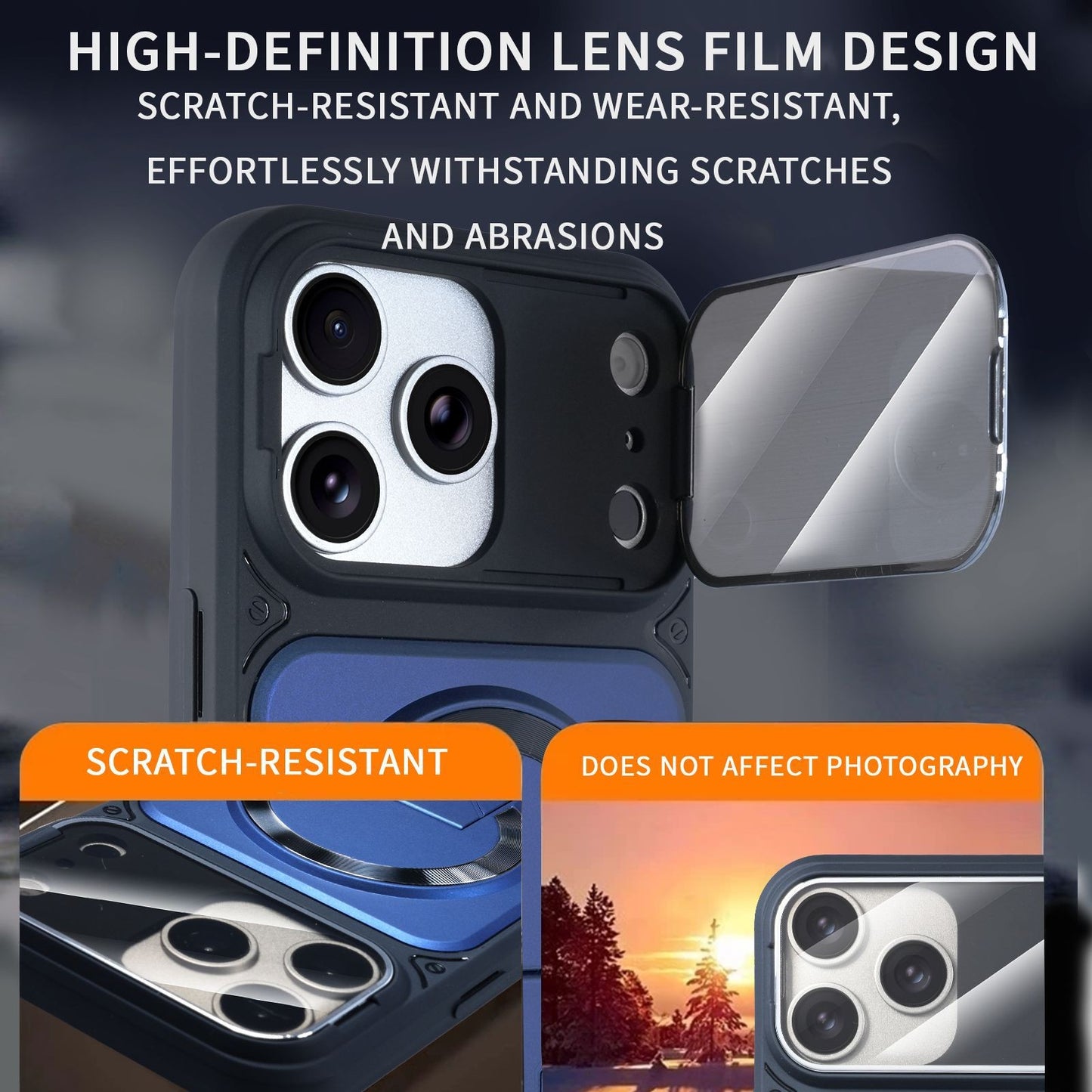 For iPhone 17 Pro Max/16/15/14 Magnetic Phone Case Storage Stand