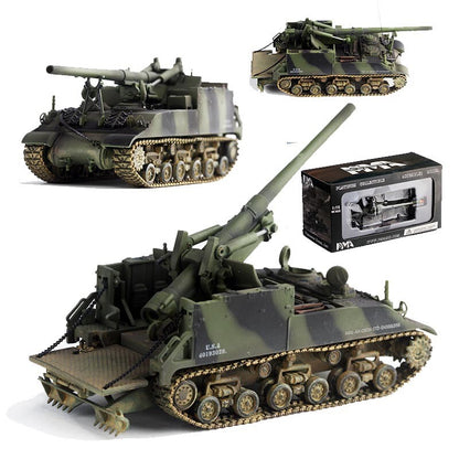 1/72 PMA US Longfoot Tom M40 Self-propelled Gun Operation Tank Zebra 1945 Model